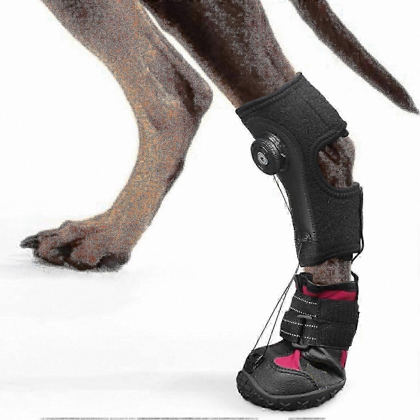 Corrective Outdoor Dog Boot Brace for Drop Foot and Dragging Paws - Adjustable Safe Toe Support for All-Terrain Use