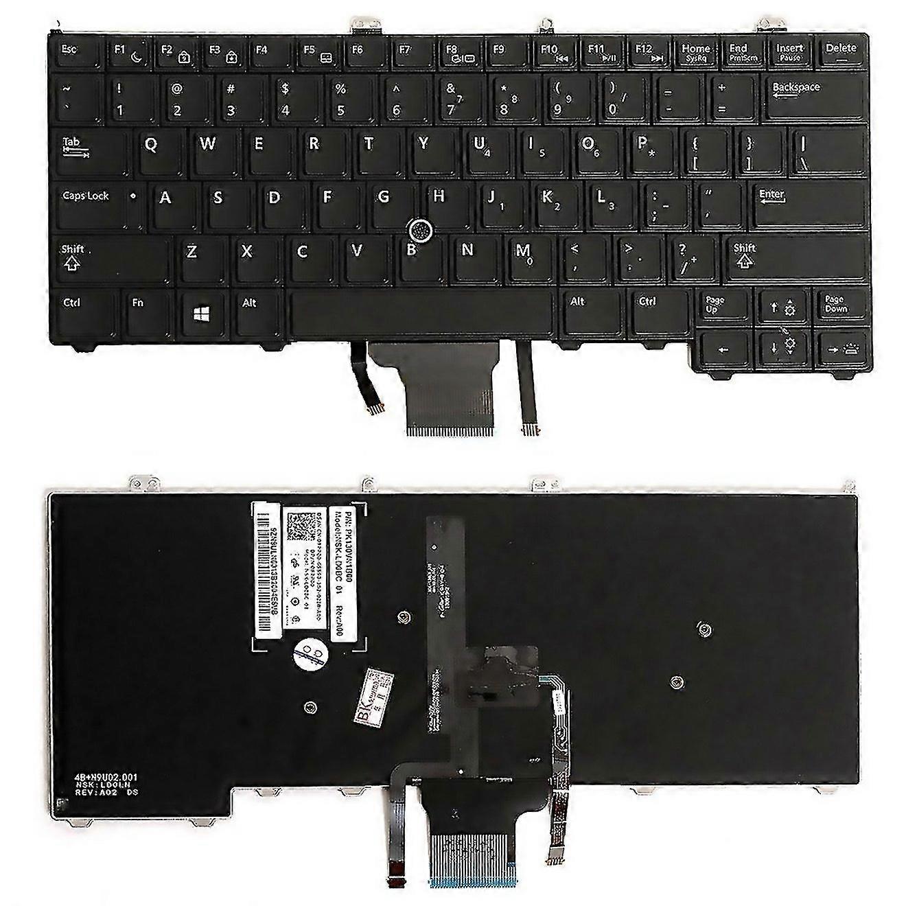 For Us Version Keyboard With Keyboard Backlight For Dell Latitude 12 7000 E7240 E7440 E7420