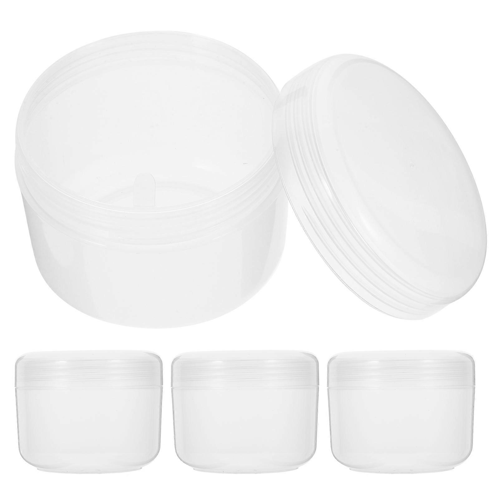 Refillable Cream Container Cream Jar for Storage 16Pcs Transparent Jars