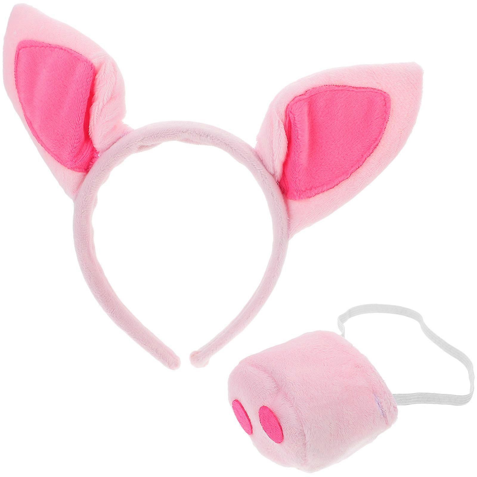 Pig Costume Set Pig Headband for Party 5Sets Animal Nose Accessory