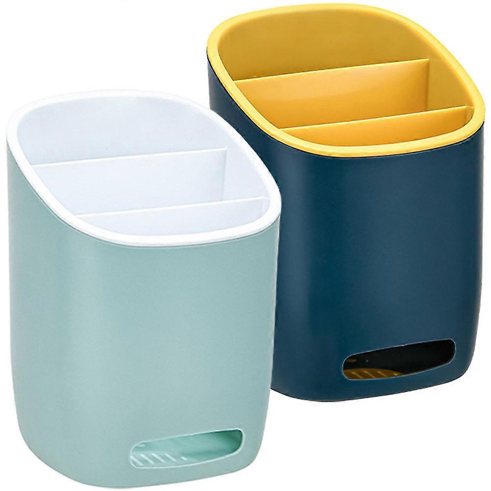 Cutlery Draining Holder Kitchen Utensil Storage Container 8Pcs