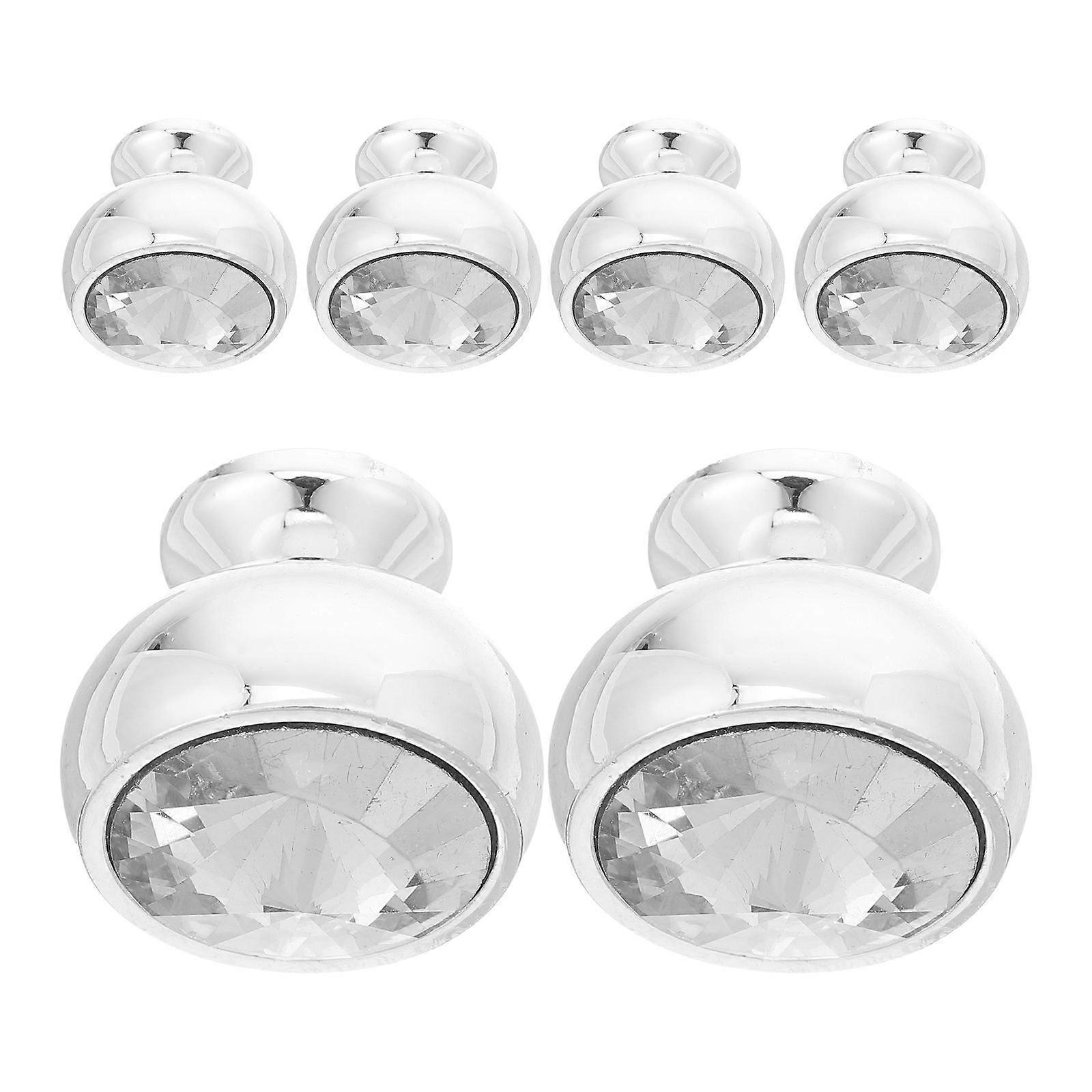 Elegant Cabinet Handle Modern Single Hole Crystal Drawer Pull 18Pcs