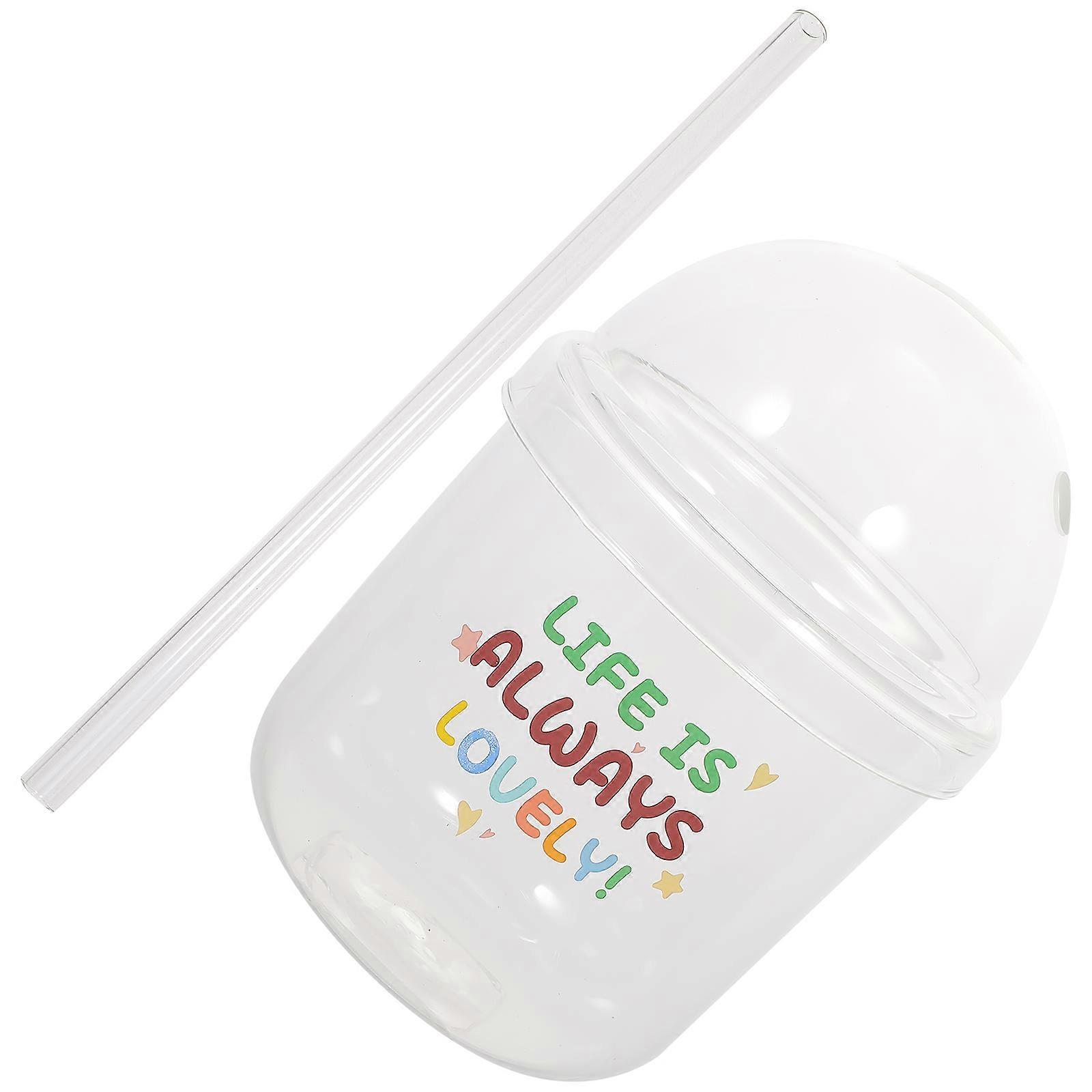 Clear Drinking Glass Cup Transparent Color Simple Design For Friends Colleagues 1Pack