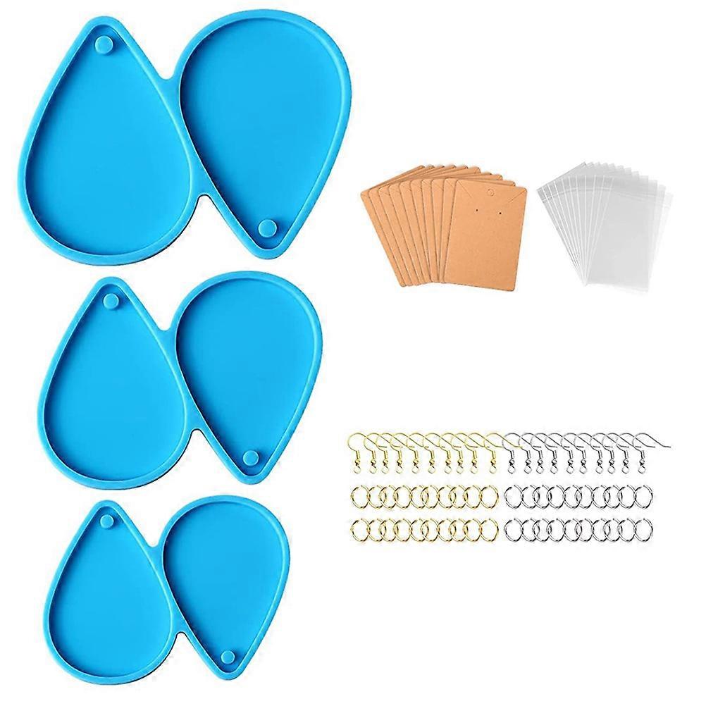 Water Drop Style Earring Silicone Molds DIY Pendant Making Kit 2Sets