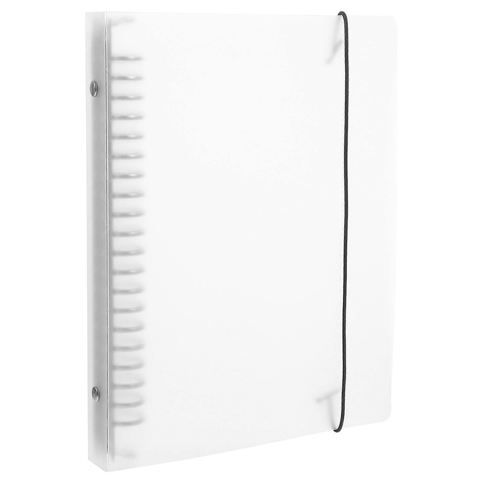 Document Binder Cover Transparent Loose Leaf Binder for Storage 3Pcs