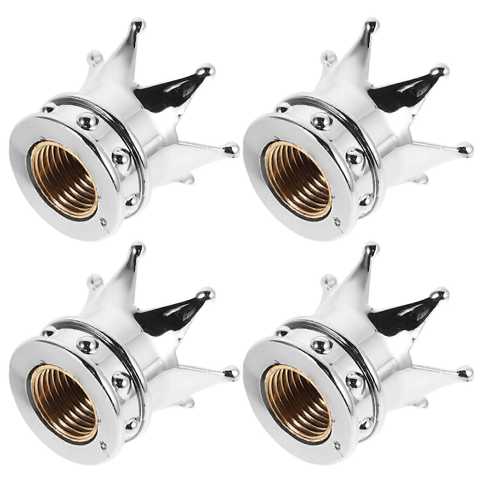 Metal Valve Stem Caps Shape Replacement 16Pcs for Car Tires