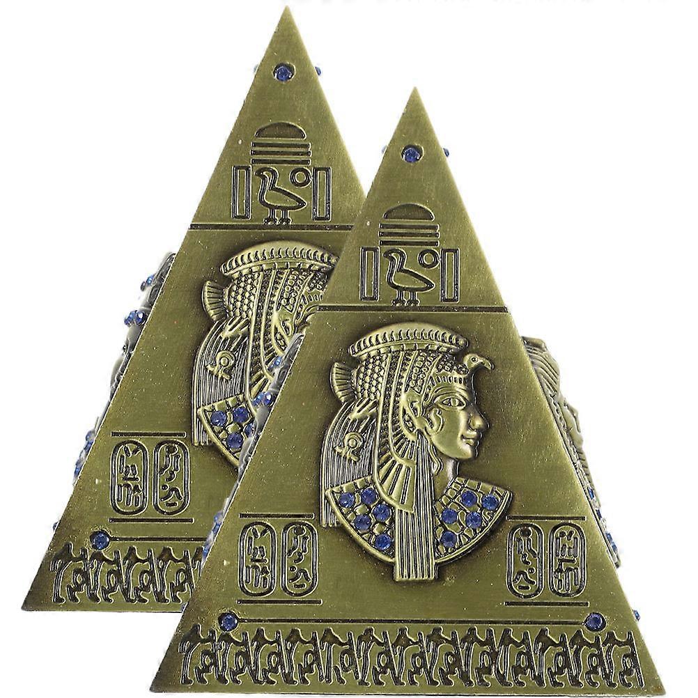 Desktop Decor Egyptian Pyramid Model for Decoration 6Pcs Creative Craft