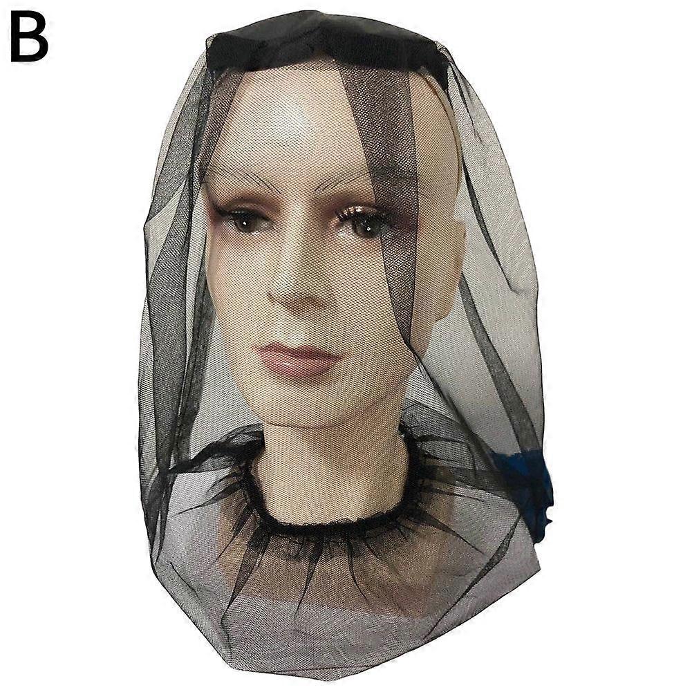 Outdoor Mosquito Fly Insect Head Net Hat Bee Bug Face Mesh Mask Cover Prote
