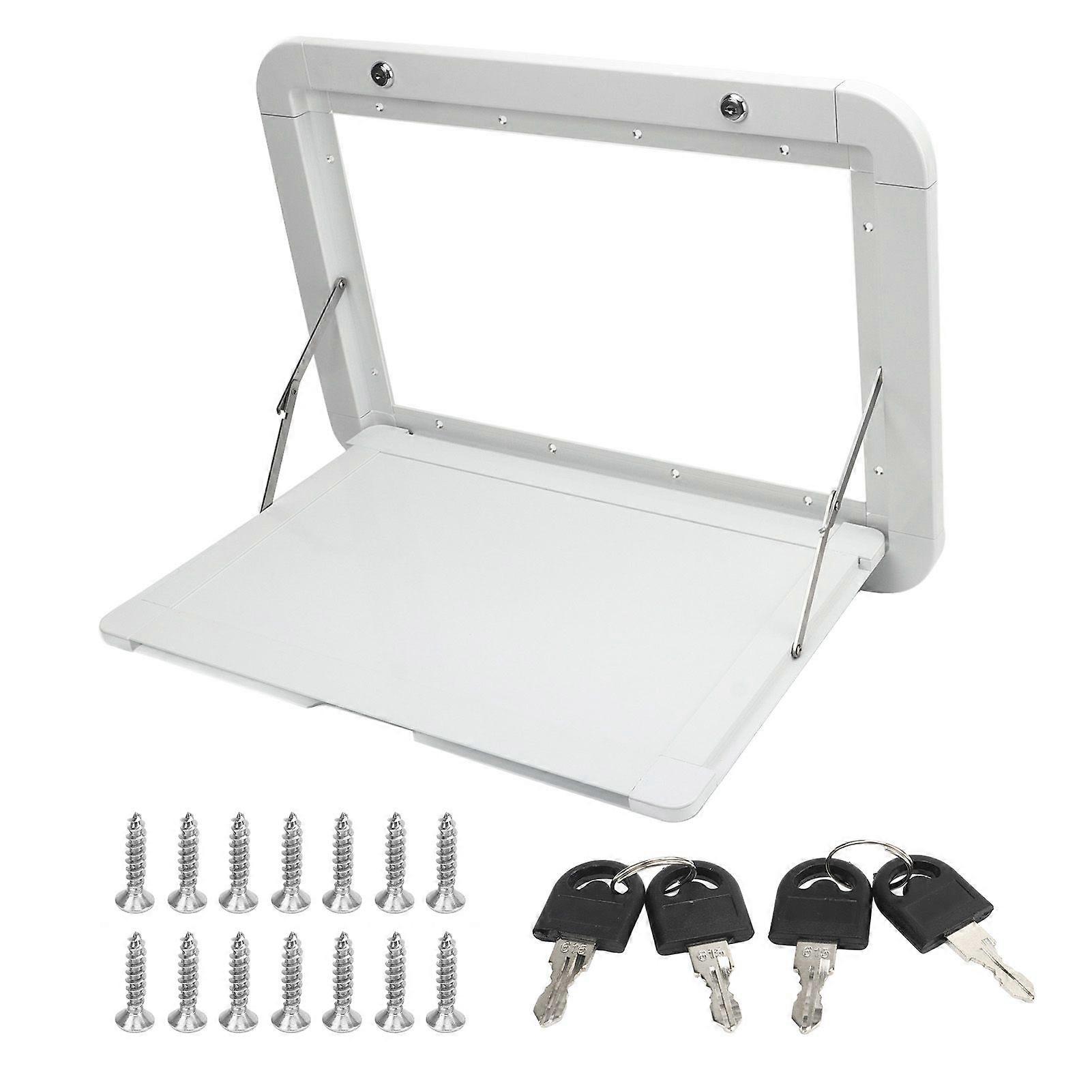RV Folding Table Aluminium Alloy 20kg Maximum Load Bearing Side Mounted External Foldable Picnic Dining Table for MPV RV Boat Outdoor