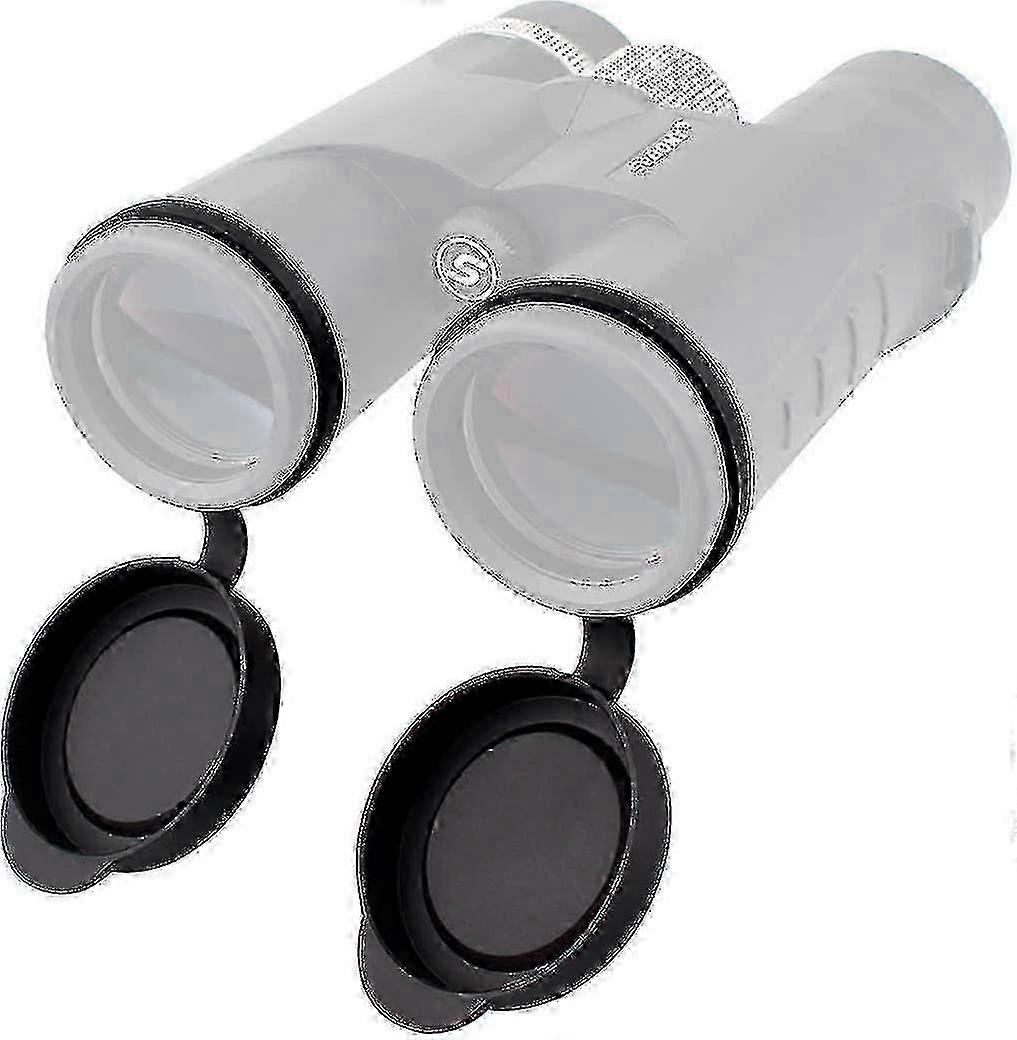 Protective lens covers for binoculars, 42mm rubber caps, 2pcs