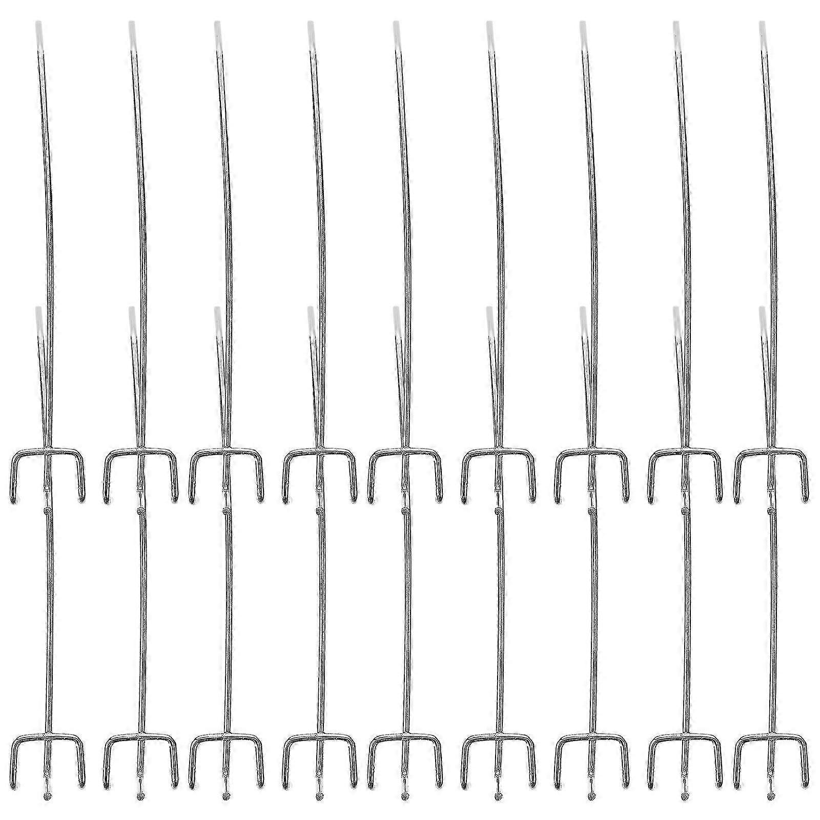 50pcs Shelf Hook Supermarket Shelves Three Foot Hook Hole Board Hook Three Fork Triangular Hole Board Hook