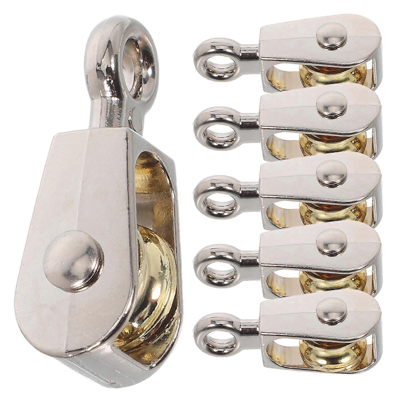 Physics Classroom Kit Single Pulley Block 6Pcs Durable Metal Pulley