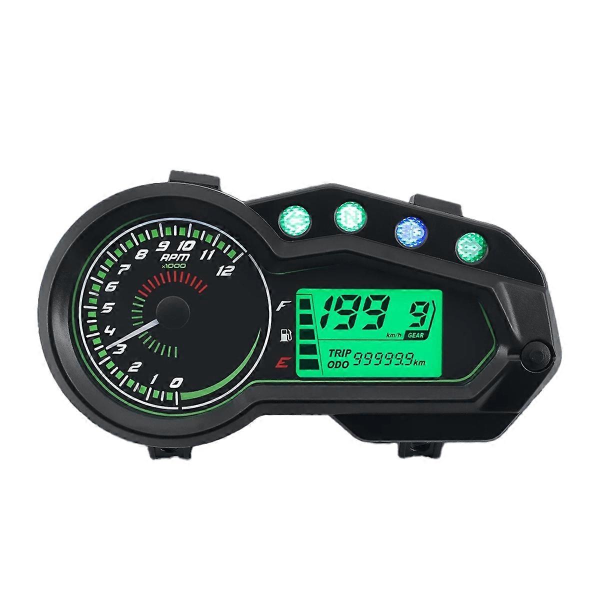 ADQ Motorcycle Speedometer Tachometer 12000 RPM Meter Universal Motor Vehicle GEAR Indicator TRIP ODO Odometer