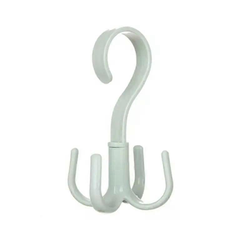 Four-Claw Hook Multi-Functional Multi-Purpose Movable Hook Rotatable Hanging Bag Hat Scarf Dormitory Storage Punch-Free