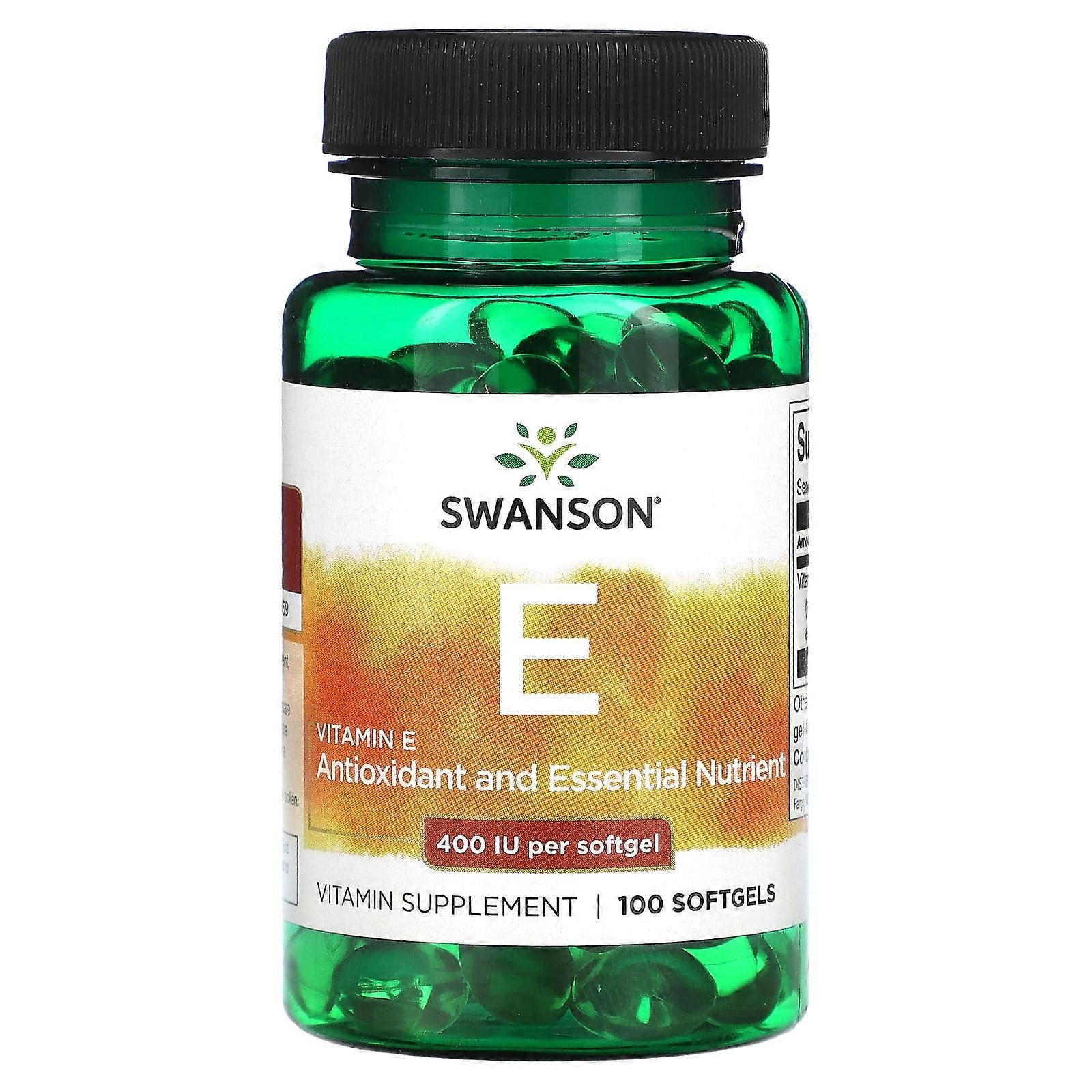 Vitamin E, 400 IU, 100 Softgels