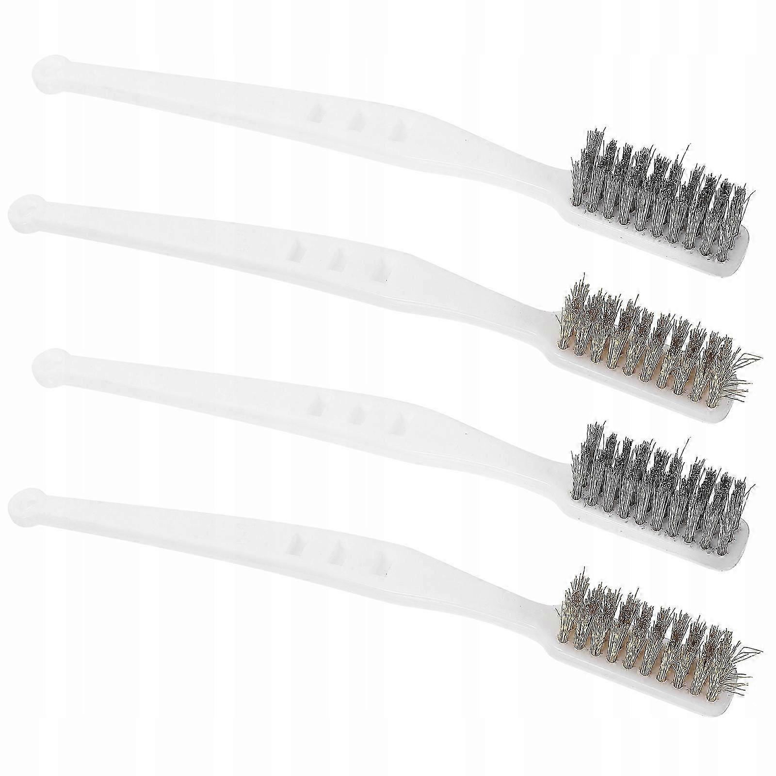 Cleaning brushes for metal rust - 4pcs professional grade set