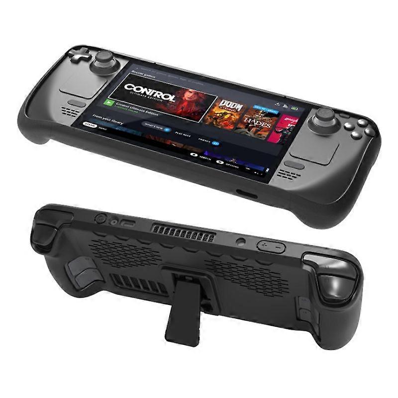 For Steam Deck Handheld TPU Case + Touchpad Button Sticker