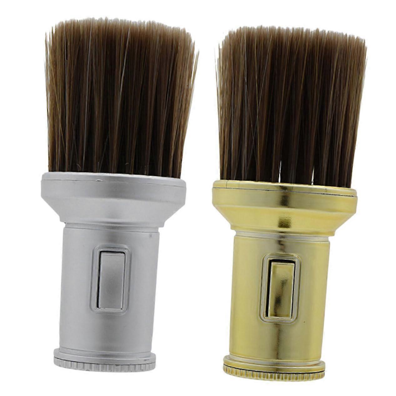 2pcs Soft Bristles Barber Neck Duster Brush Detachable Cleaning Tool For Salon And Home Use ScalpFriendly Design