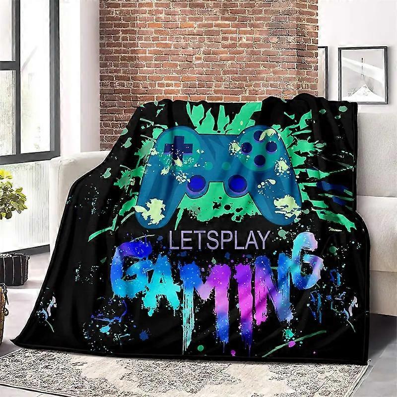 Flannel Digital Soft Sofa Blanket Cartoon