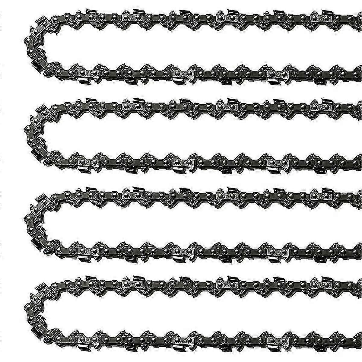 4Pcs 18Inch Chainsaw Chain 62 Drive Links 0.05In Gauge, 3/8In Pitch, 18In Replacement Chain Low- Chainsaw Chain