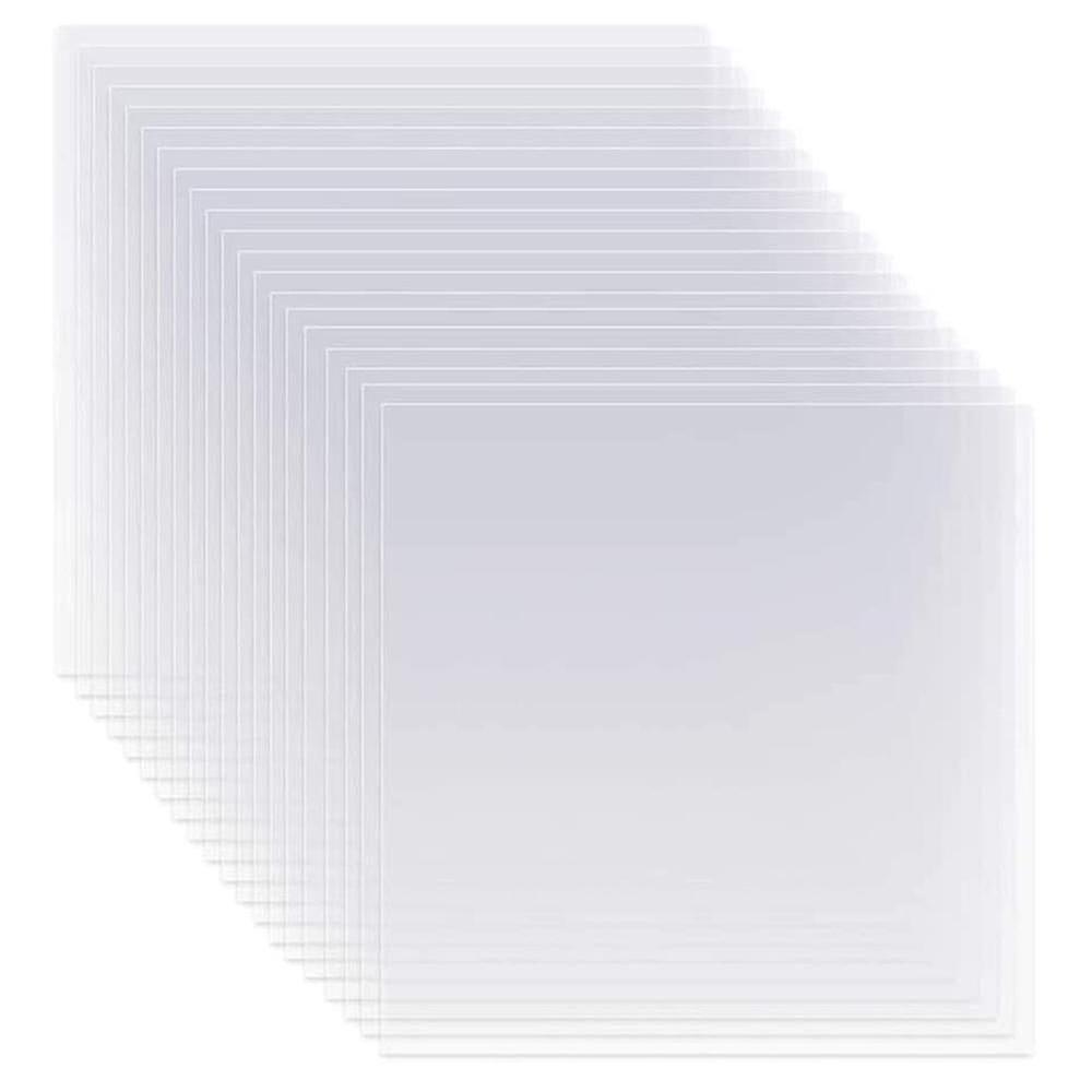 20pcs Clear Lar Stencil Sheets 12 Inch Blank Stencil Material Sheets,for Compatible Silhouette
