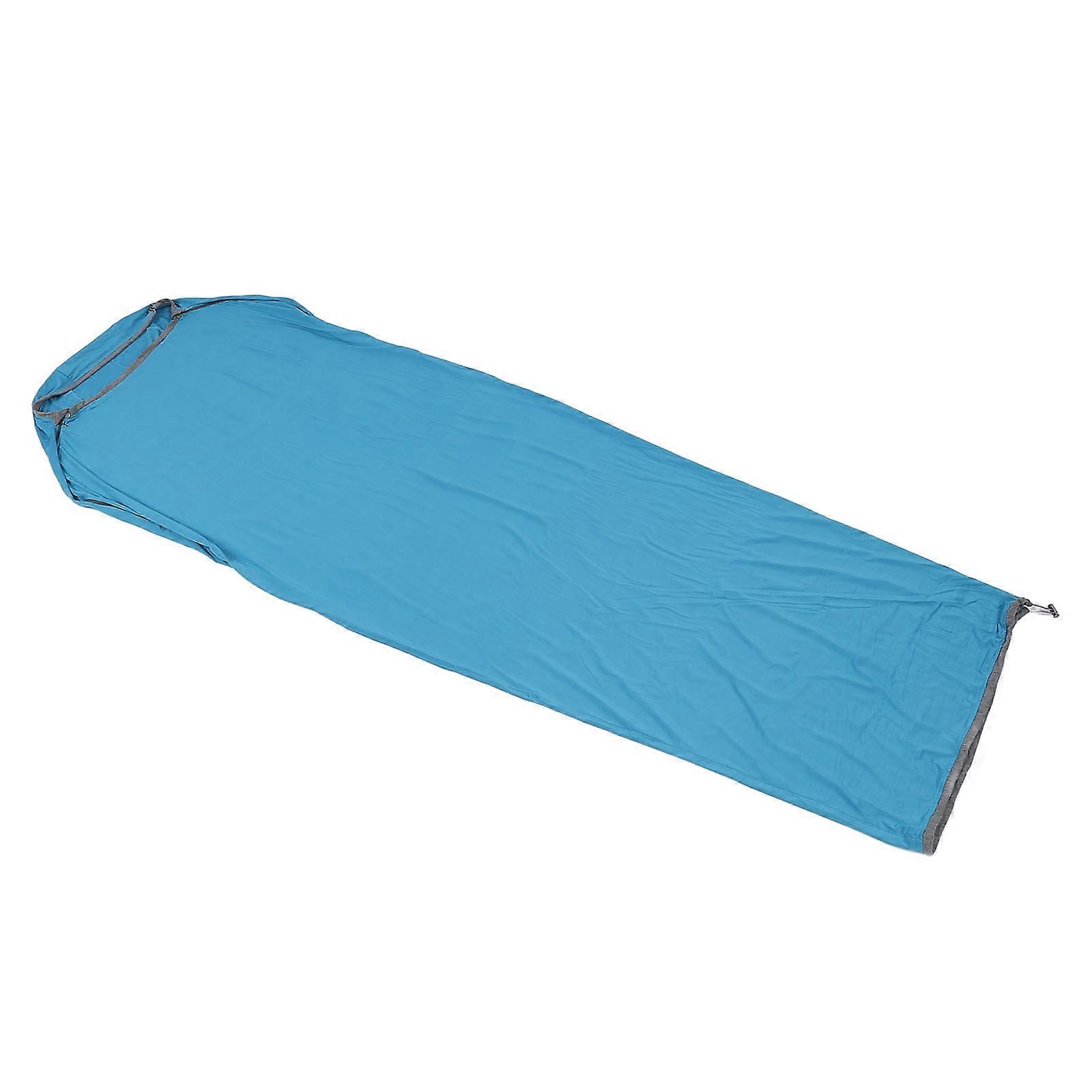 Lightweight Sleeping Bag Liner Dirt Resistant High Elastic Portable Sleep Sack Liner for Backpacking Hotel Camping Hostels Light Blue 