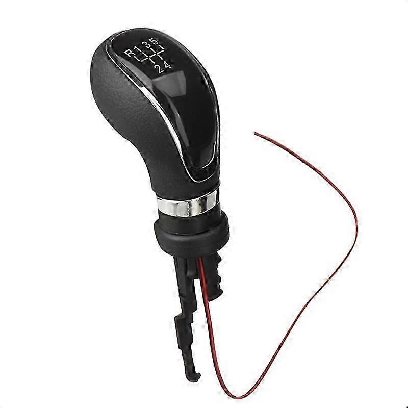 5 Speed Gear Shift Knob Leather Shifter Lever Handle Stick with LED Backlight for Excelle GT/XT 09-1