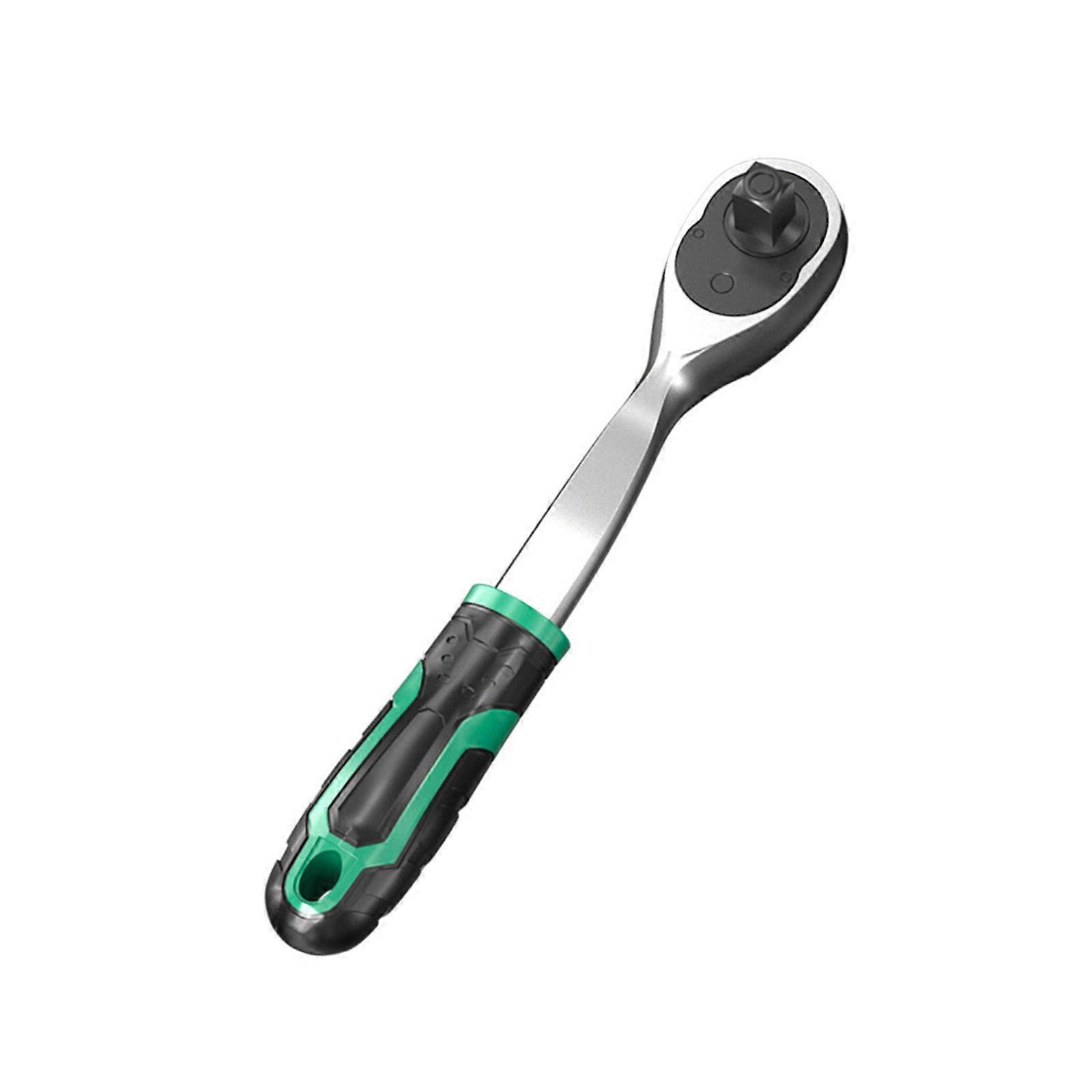 4Degree Swing Ratchet Socket Wrench Double Direction Control Durability Alloy Steel Build Tight Space Tool Spanner Multicolor