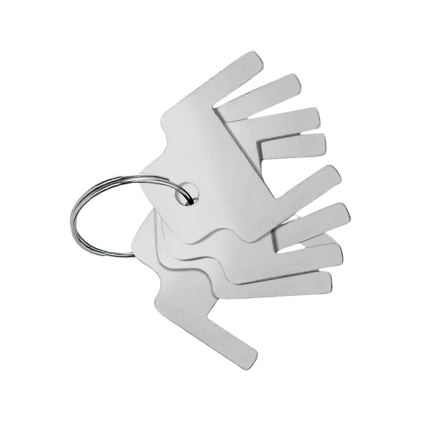 6PCS Multipurpose Bathroom Paper Dispenser Key Rustproof Chromes Portable Sturdy Multiple Facility Daily Casual Use Multicolor