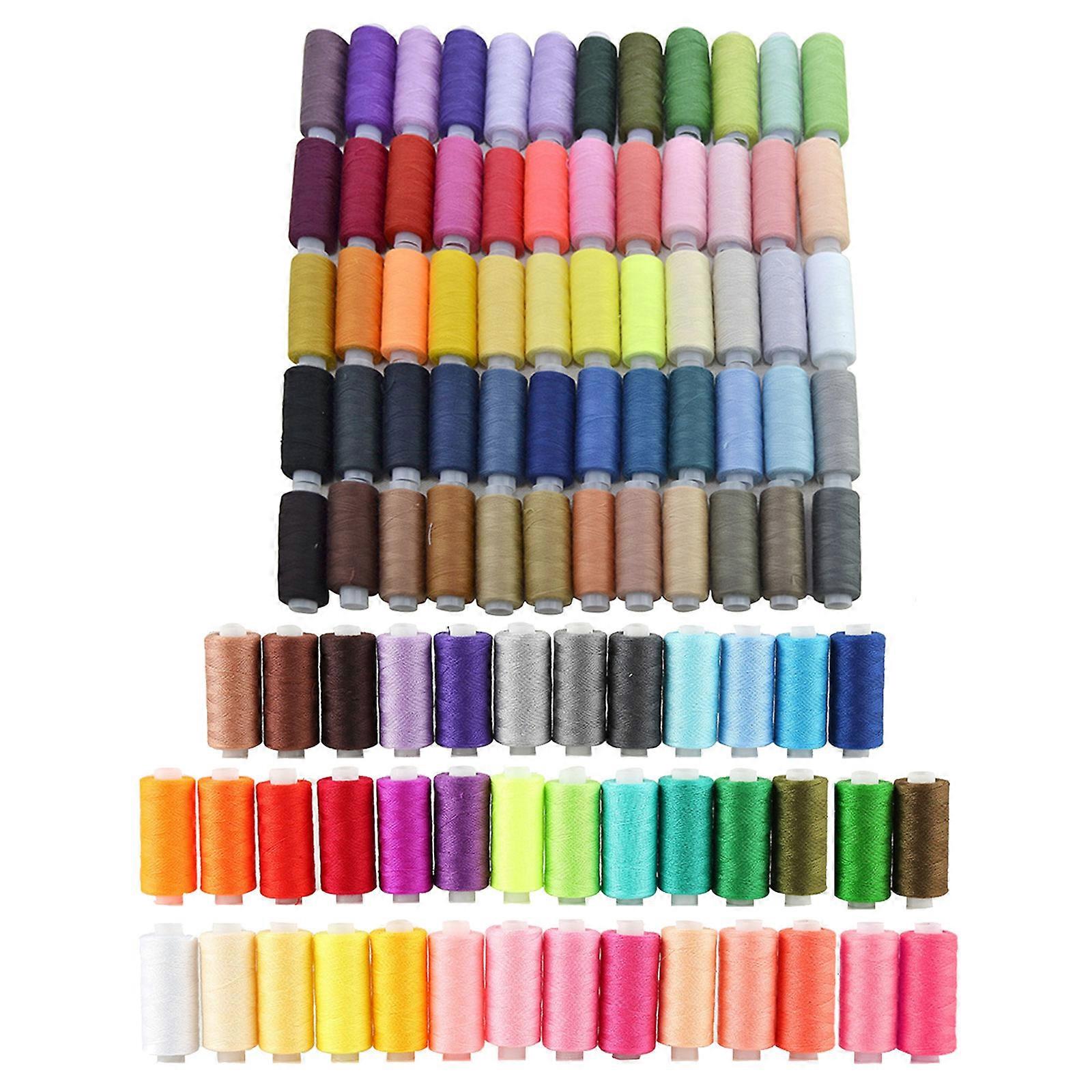 100 Colors Sewing Thread Kits Quilting Thread Sewing Machine Thread Polyester Threads for Embroidery Multicolor