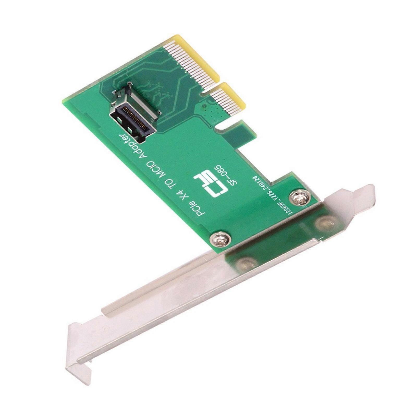 PCIE 5.0 4X to MCIO Female Conversion Card Expansion Card Adapter Data Transfer Converters for PC Desktop Accessories Multicolor