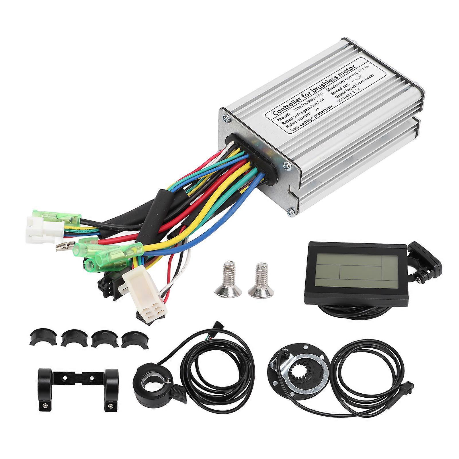 KT Controller Kit 36V 48V 350W LCD3 Display Panel 17A Controller Power Pedal Assist Sensor Thumb Throttle Set