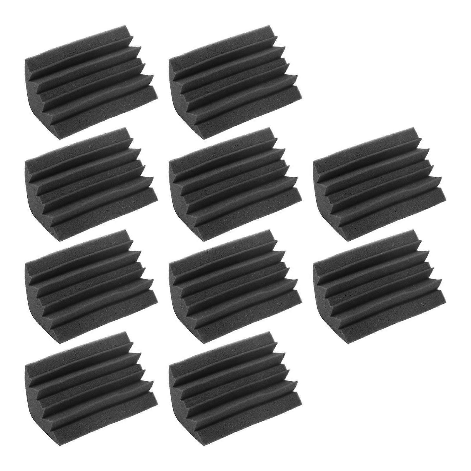10Pcs Acoustic Foam Noise Pollution Reducing Polyurethane Sound Absorption Foam Panel