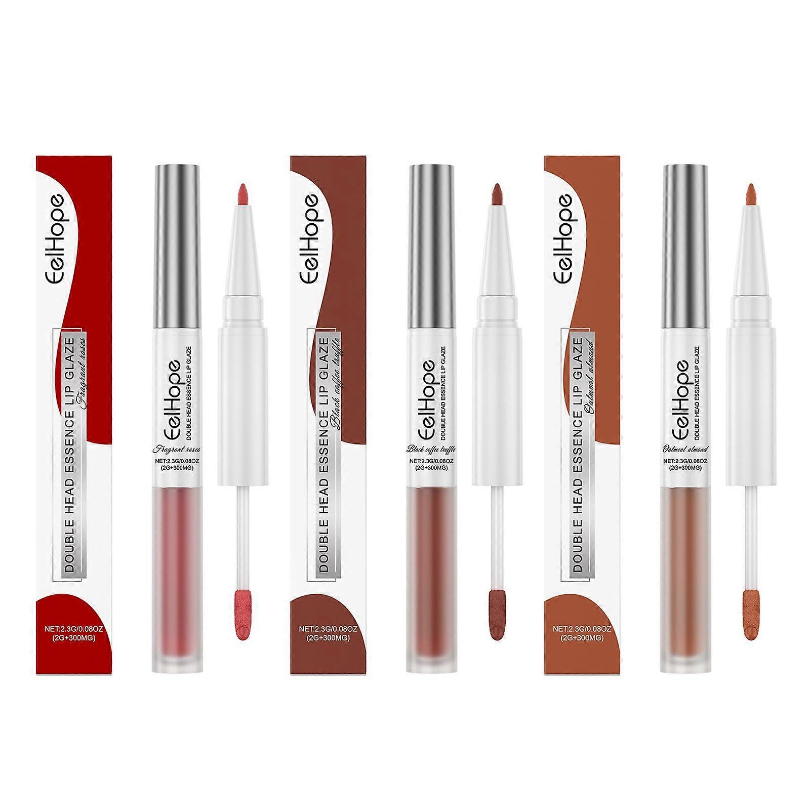Double-Headed Essence Lip Liner And Lip Gloss Pen Are Made From Oat Kernel Extract