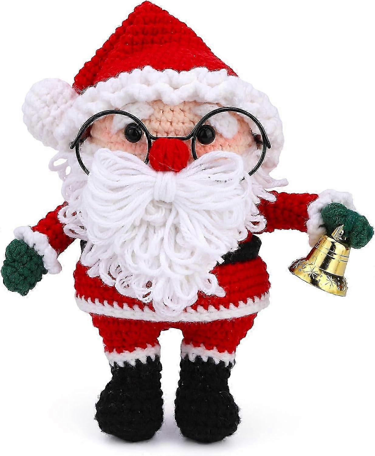 Christmas Crochet Kit for Beginners, Snowman Dad Beginner Crochet Kit for Adults, Knitting Kit with Step-by-Step Video Tutorials