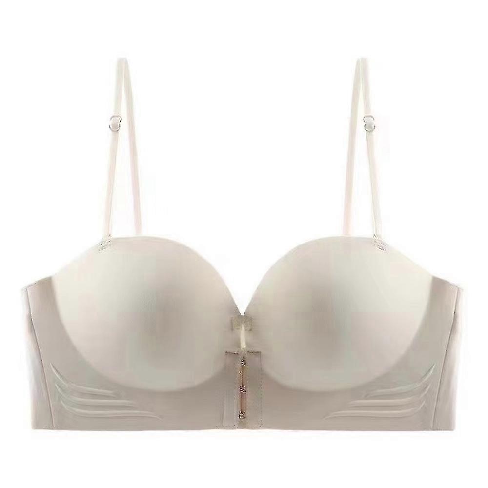 Wireless Front Buckle Detachable Shoulder Strap Thickened Bra for Smaller Breasts_li