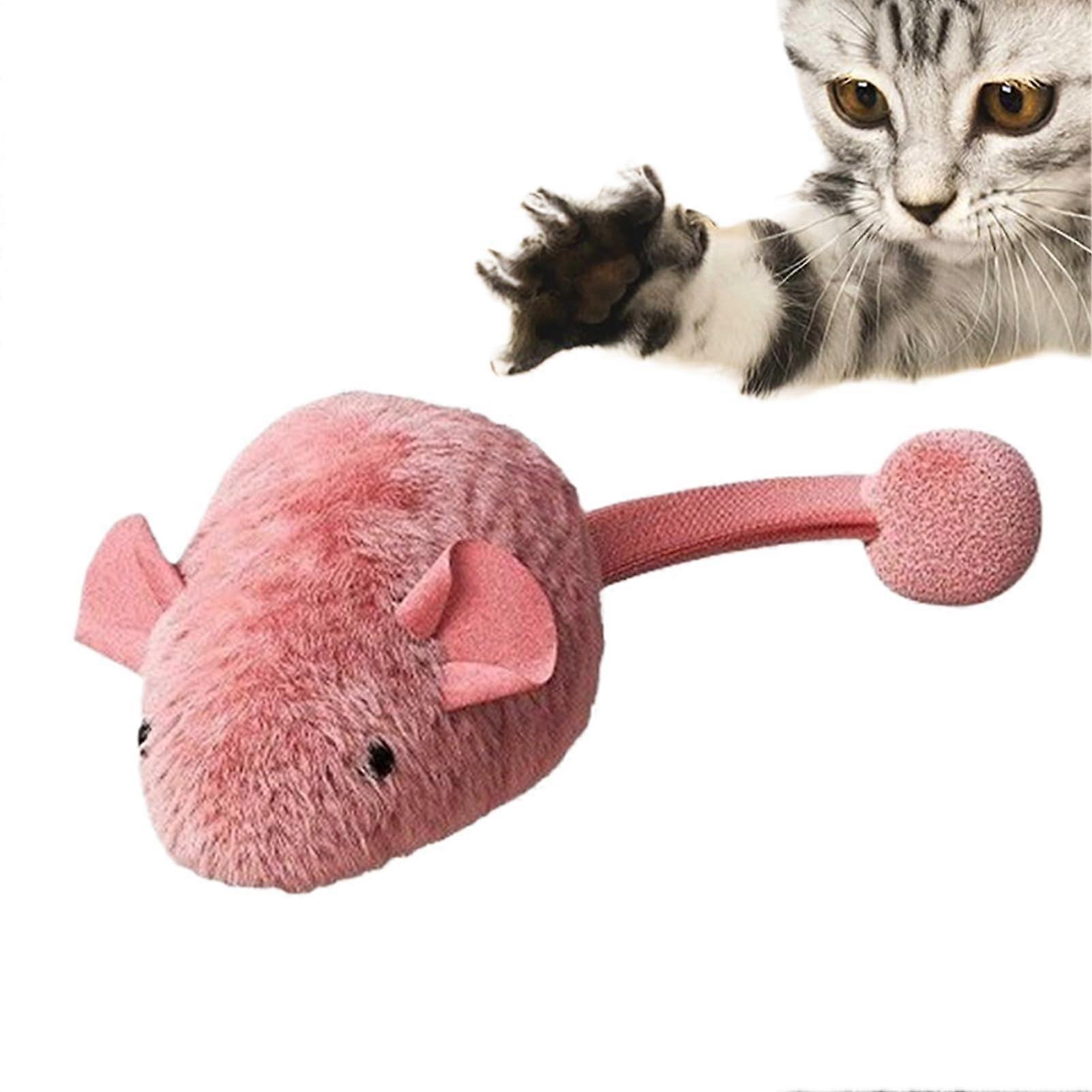 Cat Toy Mice Indoor Realistic Cat Toy Mouse Elastic Chew Toy For Cats Interactive Hunting Game For Kittens Birthday Christmas