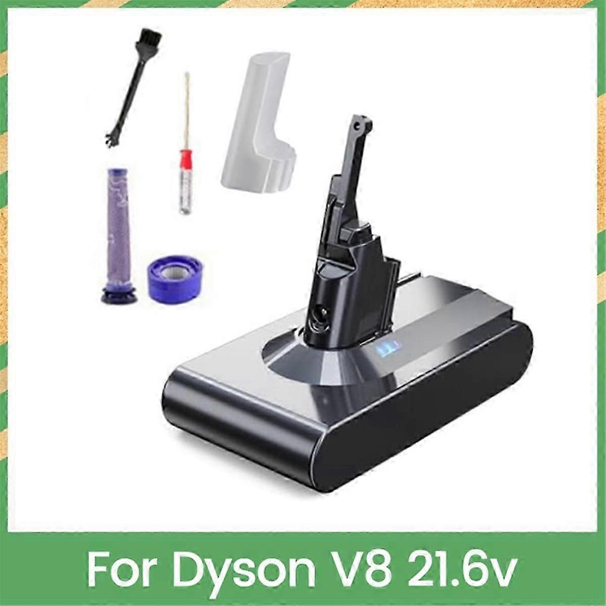 21.6v 8000mah Vacuum Cleaner Replacement Rechargeable Battery Kit For V8 Li-ion Vacuum Battery With Filter