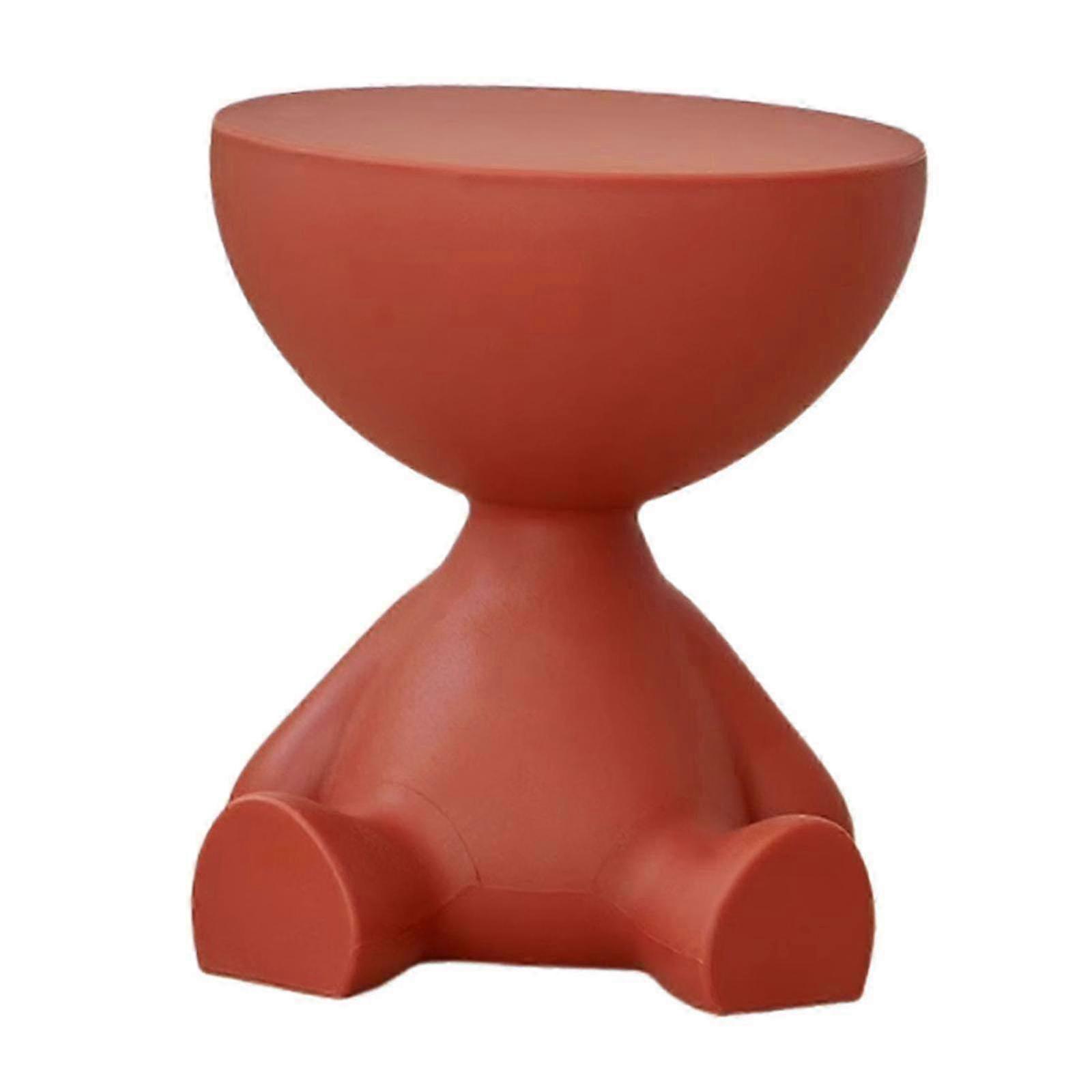 Round Small Multifunctional Side Table with Smooth Surface for Bedside Coffee Table, Compact Spaces Indoor Office Bathroom