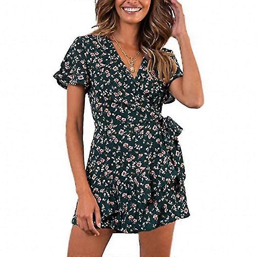 Robe d'été à col en V pour femme