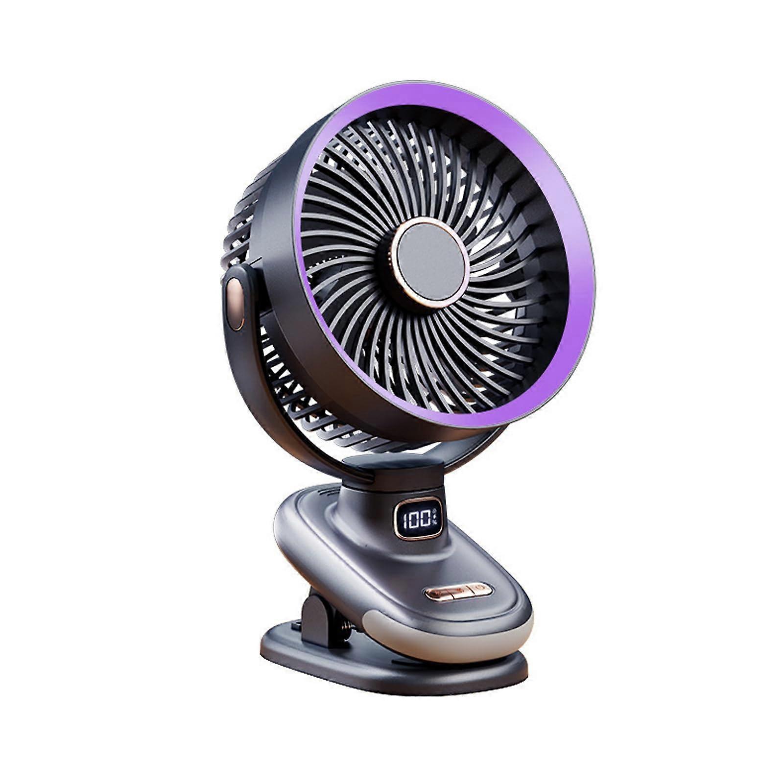 Portable Wall Mounted Fan With Five Levels Of Adjustable Wind Mini Charging Air Circulating Fan Model Type+1