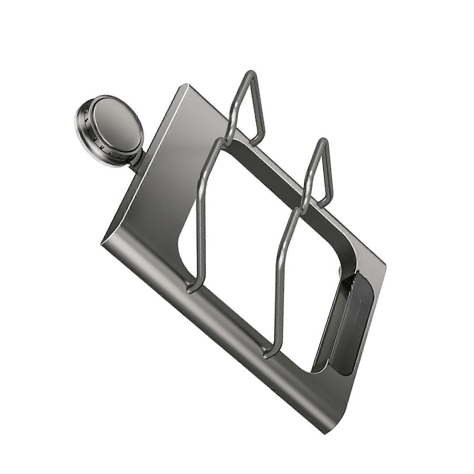 Wall Mounted Pot Lid Holder Rack Space Saving Kitchen Cabinet Organizer Storage