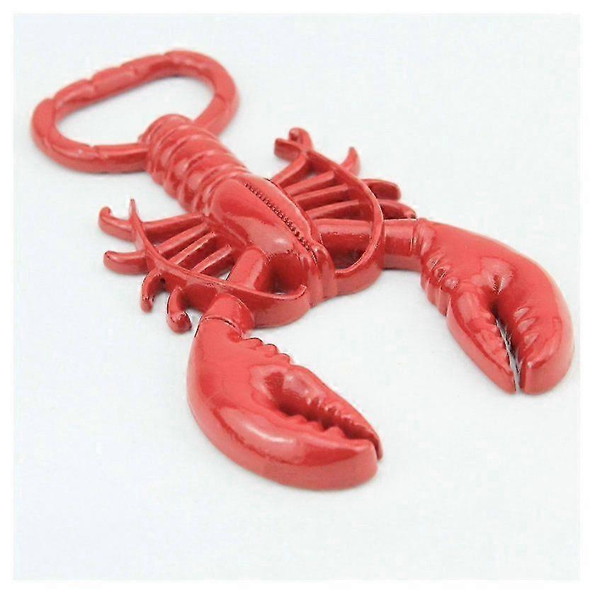 Metal Lacquer Red Crayfish Bottle Opener