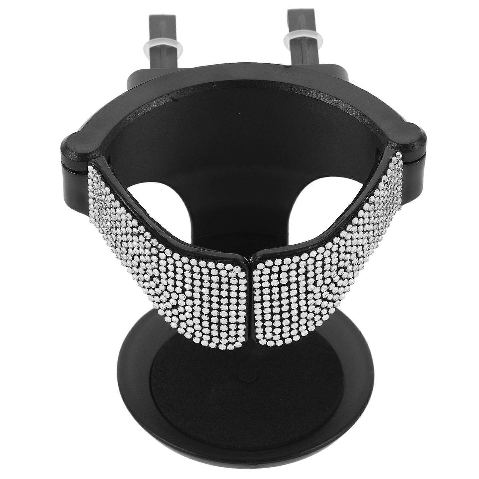 Car Drink Holder for Car Air Vent Stable Holder Silver Plastic