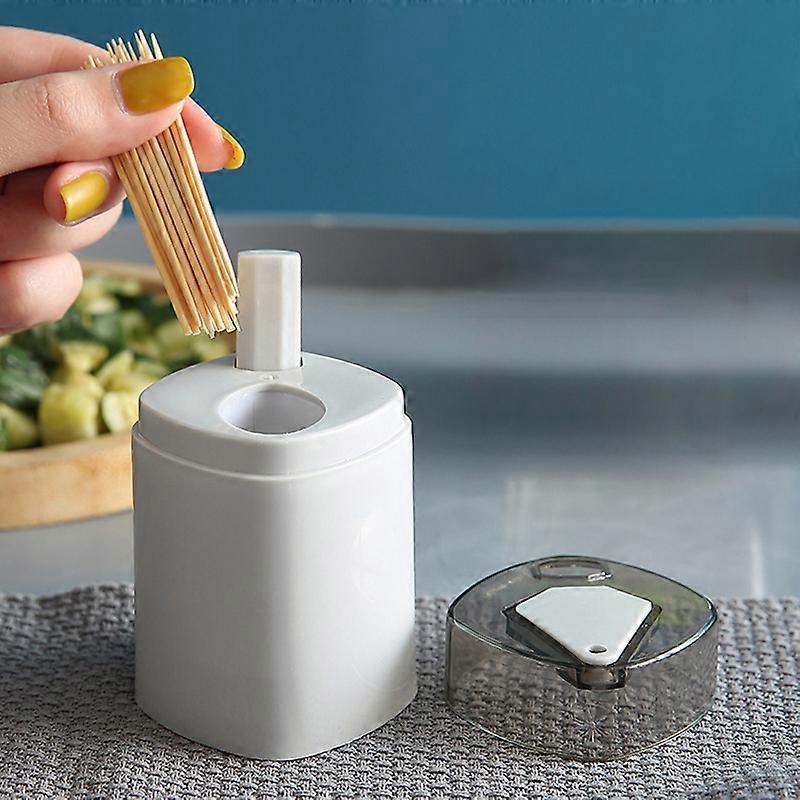 Household Automatic Toothpick Dispenser Push-Type Toothpick Holder Container