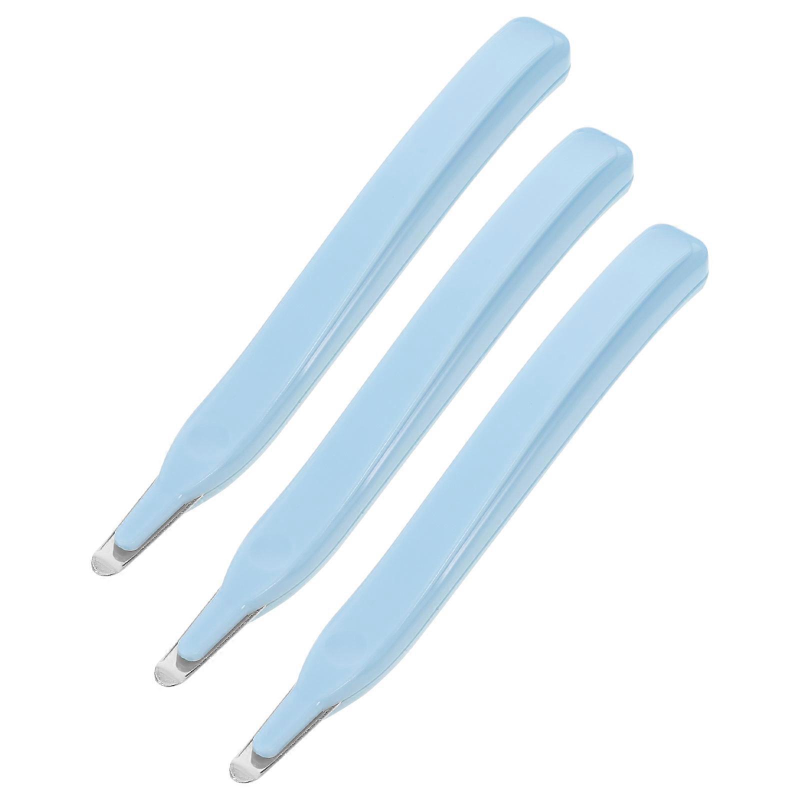 Sky-Blue Portable Staple Remover Tool with Nail Extractor 3Pcs Set