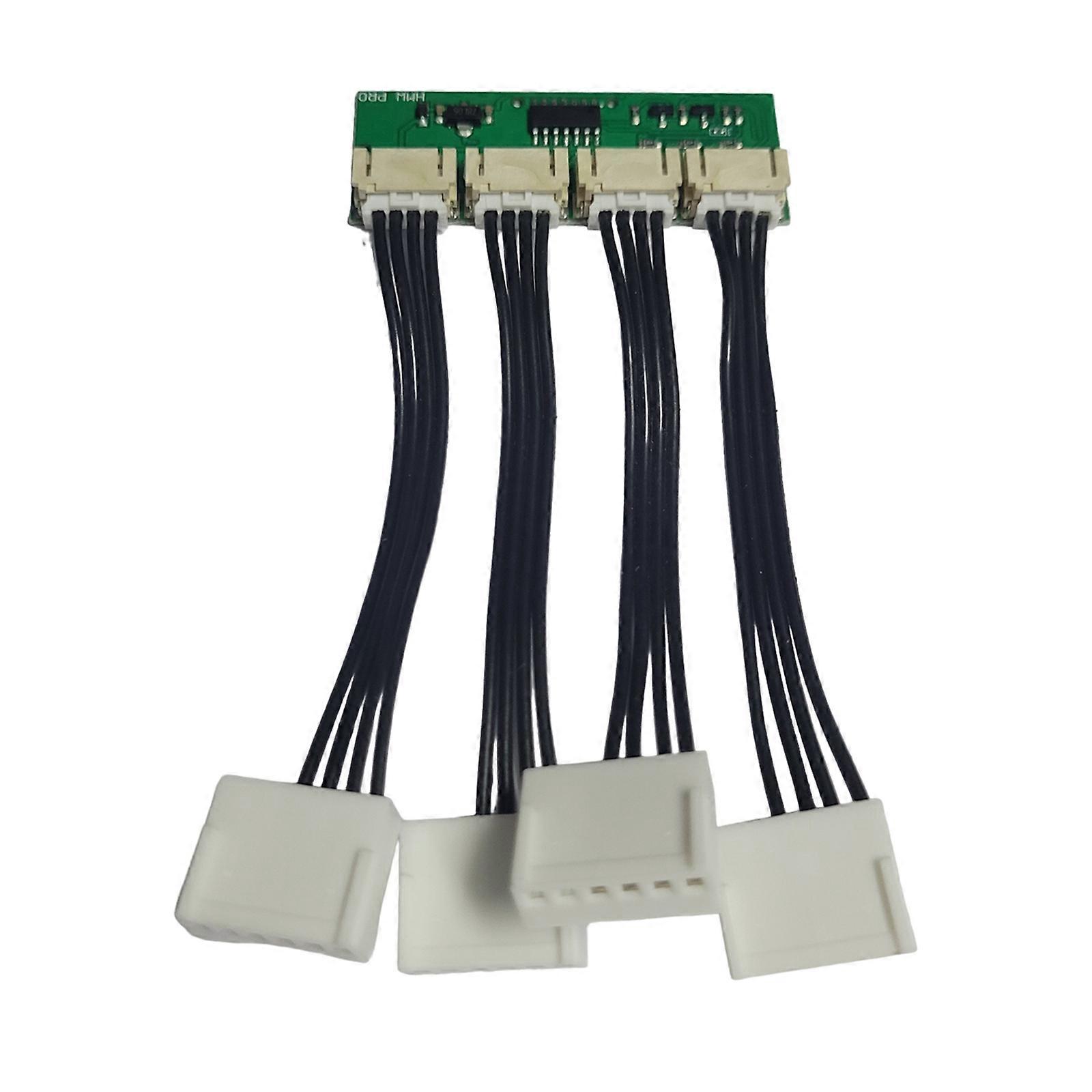 Fan Emulator Advanced Cooling Fan Speed Controller 4-in-1 4Pin for iBeLink Office and Gaming Computers Multicolor