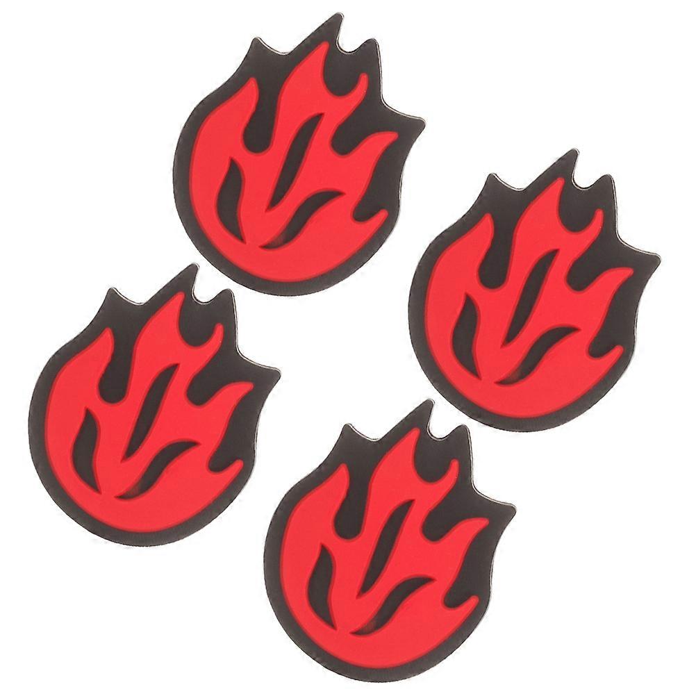 Tennis Shock Absorber For Racket 4Pcs Flame Design Comfortable Vibration Reduction For Training And Matches