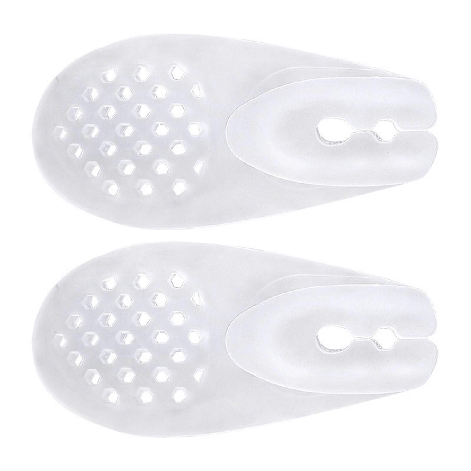 1Pair Toe Separator Sandals With Easy Slip On Design Foot Massager Slippers For Office Commuters Students Seniors  Clear