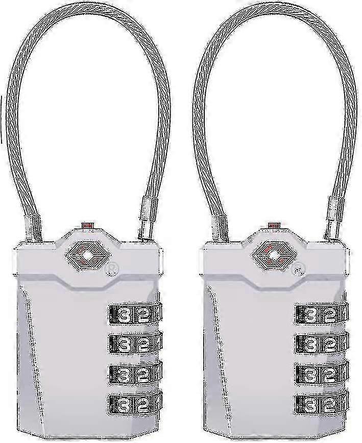 Tsa Locks 2 Pieces. Tsa Luggage Lock 4 Digits. Combination Lock Suitcase. Cable